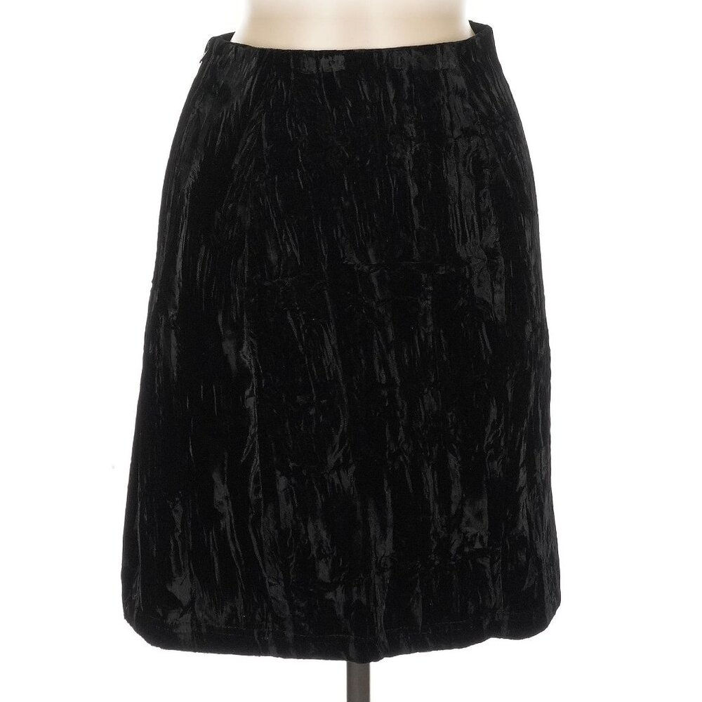 Pencil Style Crushed Velvet Punk Label 80s WHIMSIGOTH LUXURY VINTAGE RARE EUC